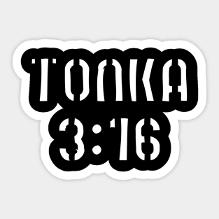 tonka 3:16 Sticker